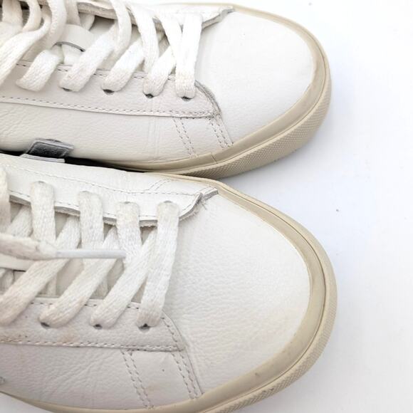 VEJA Campo Low Top Sneaker Shoes Women's Leather White Silver Violet US7 EU38 - Picture 6 of 13